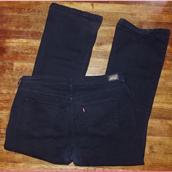 LEVI'S 512 black boot cut high waist denim jeans - Picture 8 of 8